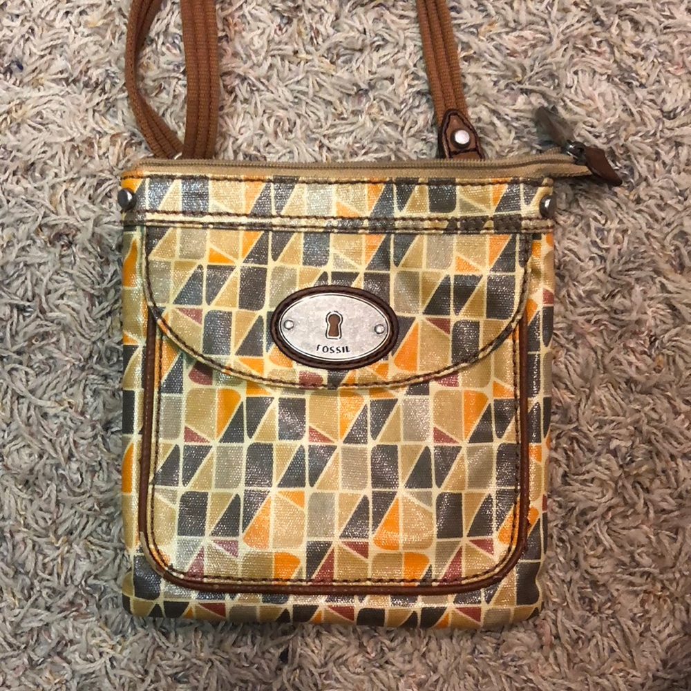 fossil cross body purse